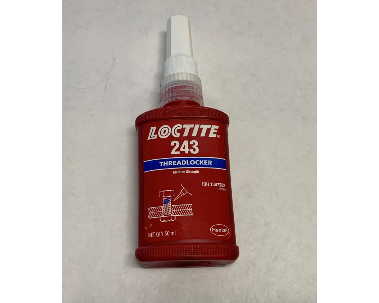 Henkel 23977 LOCTITE 243 Blue Medium Strength General-Purpose Threadlocker  - 0.5 mL Bottle at