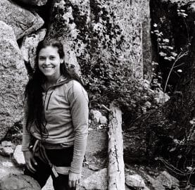 Sara Aranda at the Crag