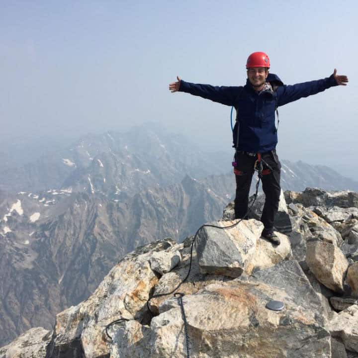 Danny on top of grand teton national park