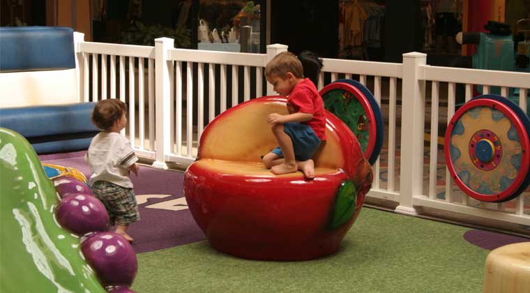 kids at mall playground