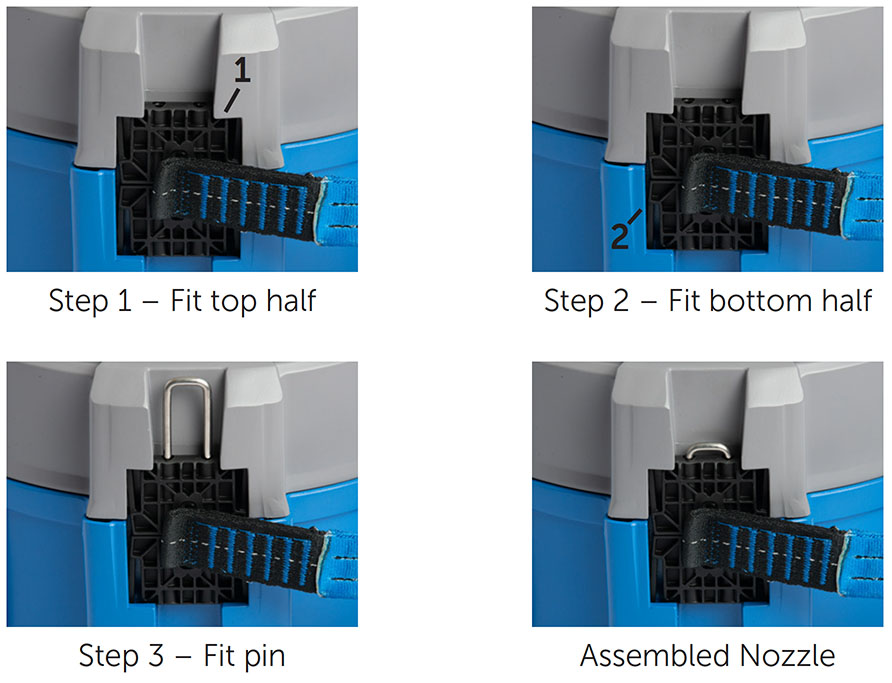 Nozzle assembly procedure